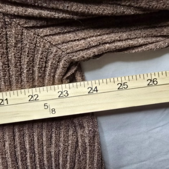 Chrysanthemum Women's 3XL Multicolor Cardigan Brown Blue Gray White Open Sweater - Picture 7 of 8